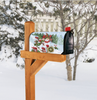 Sledding Snowmen MailWrap