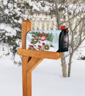 Sledding Snowmen MailWrap