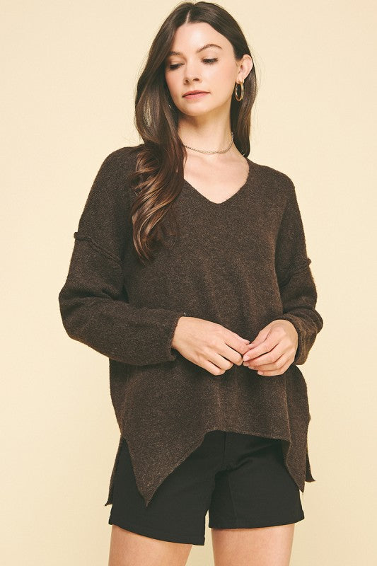 Oh So Soft V Neck Knit Sweater