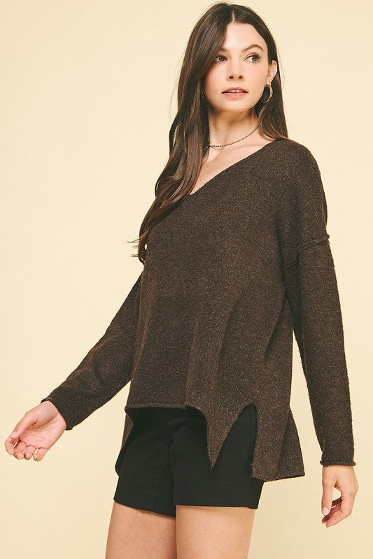 Oh So Soft V Neck Knit Sweater