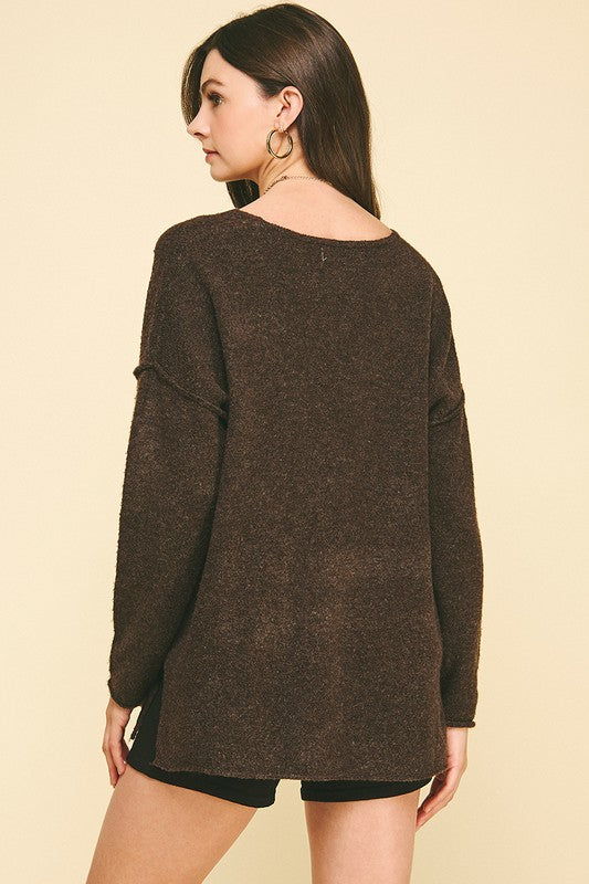 Oh So Soft V Neck Knit Sweater
