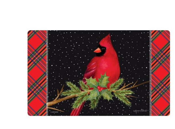 FlagTrends by Carson - "Snow Cardinal" Mat