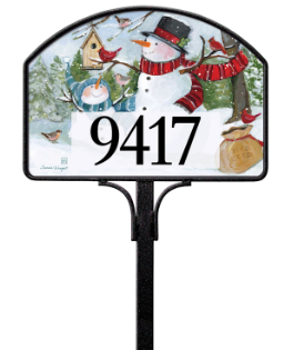 Snowmen Birds Yard DeSign