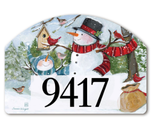 Snowmen Birds Yard DeSign