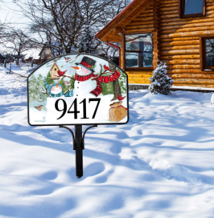 Snowmen Birds Yard DeSign