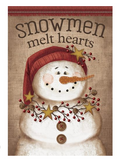 "Snowman Melts Hearts" Garden Durasoft™ Flag