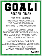 Goal! Soccer Charm