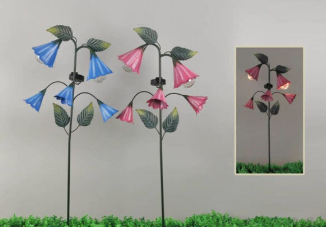 Metal Flower Solar Stakes