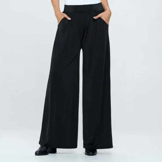 Solid Black Size Magic Pants