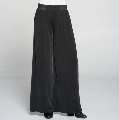 Solid Black Plus Size Magic Pants