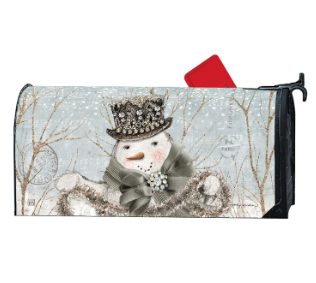 Sparkle and Joy Snowman Mailbox Cover