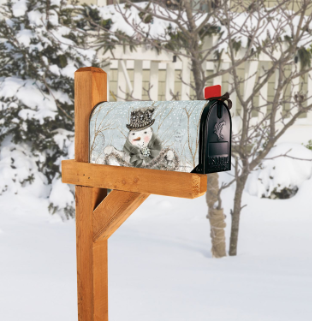Sparkle and Joy Snowman Mailbox Cover