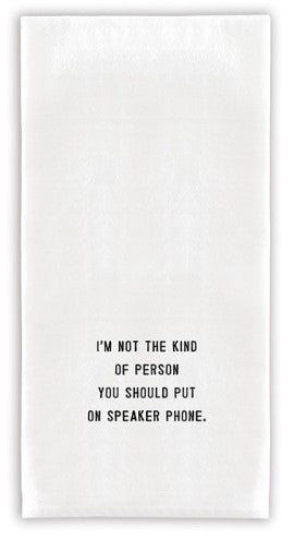 30 X 30 Towel - Speaker Phone