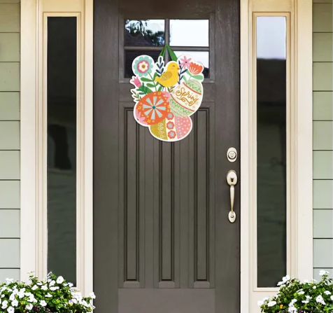 Spring Chicken Door Décor