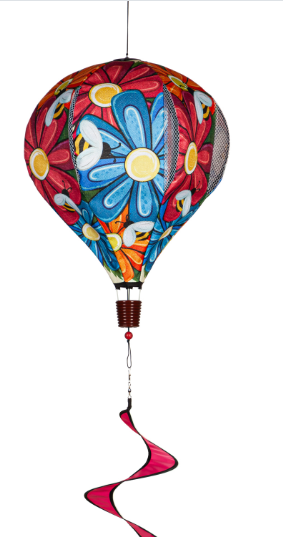 Spring Floral Burlap Balloon Spinner