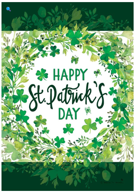 St. Pat's Wreath Flag