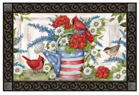 Stars and Stripes Watering Can MatMate