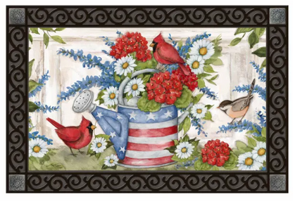 Stars and Stripes Watering Can MatMate