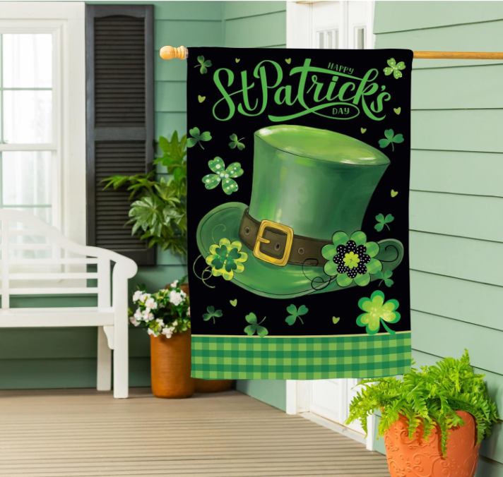 St. Patrick's Day Hat Suede Flag