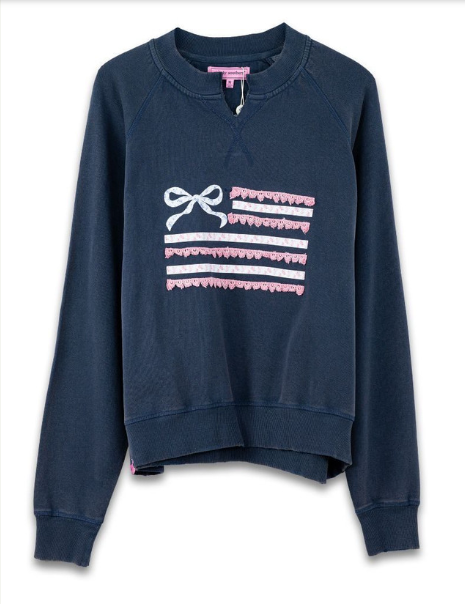 Simply Southern Summer Ribbon Crew Neck Sweatshirt