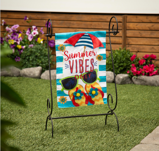 Summer Vibes Applique Flag