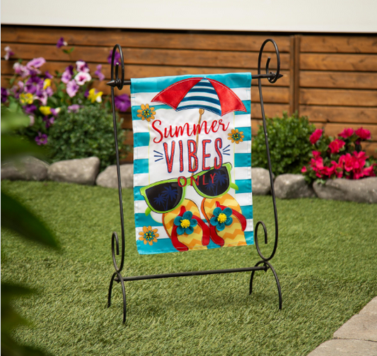 Summer Vibes Applique Flag
