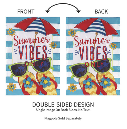 Summer Vibes Applique Flag