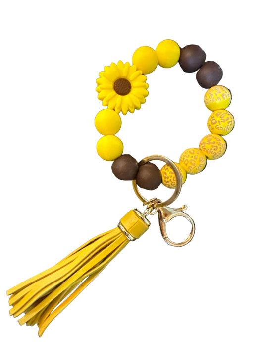 Sunflower Keychain Silicone