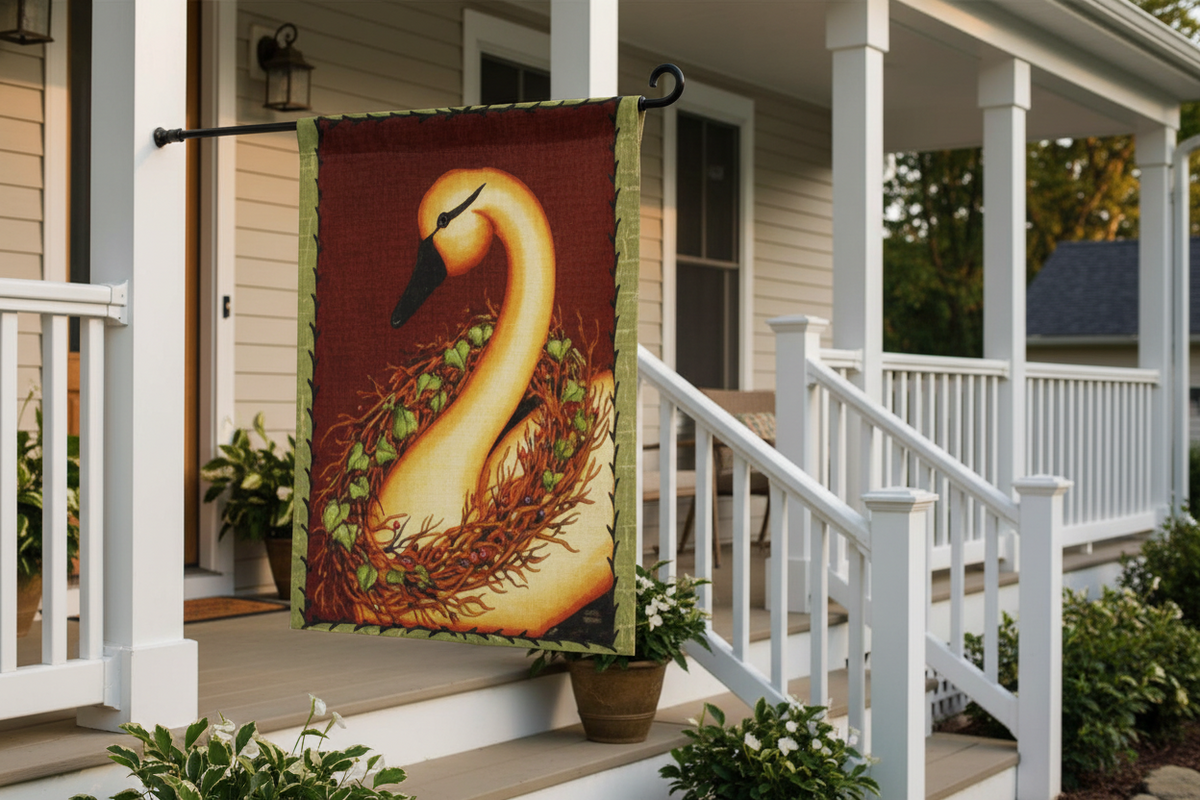 "Swan Berries" Flag