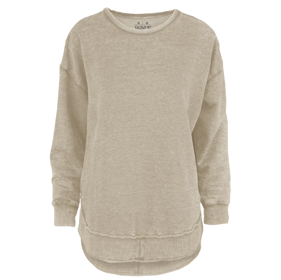 Royce Round Neck Tan Sweatshirts