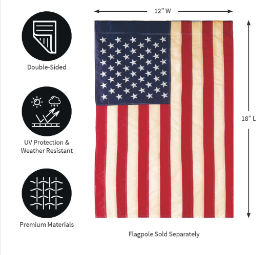 PATRIOTIC AMERICAN TEA STAINED