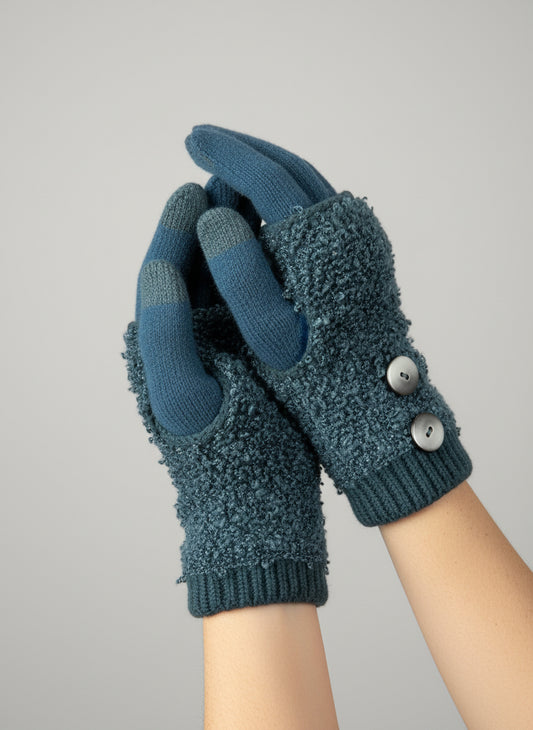 Teal Gloves