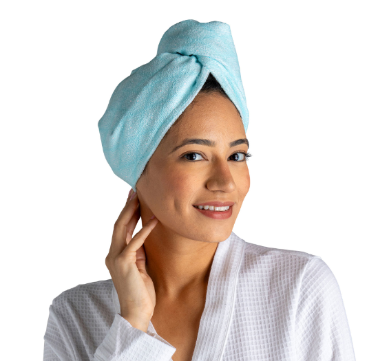 Lemon Lavender Plot Twist Microfiber Turbo Towel