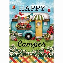 Happy Camper Standard Flag