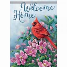 Pop of Red Garden Flag