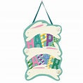 Happy Easter Jumping Bunnies Door Decor