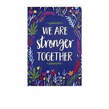 Stronger Together Textured Garden Suede Flag