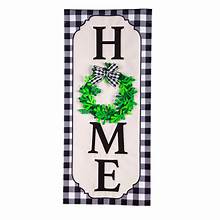 Vertical Home Wreath Everlasting Impressions Textile Decor