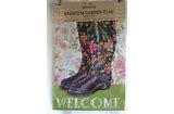 Welcome Boots Garden Flag