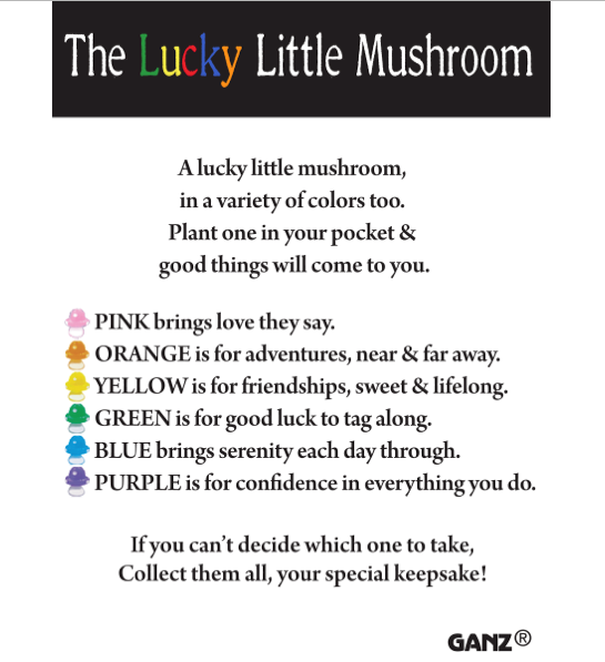 The Lucky Little Mushrooms Charm