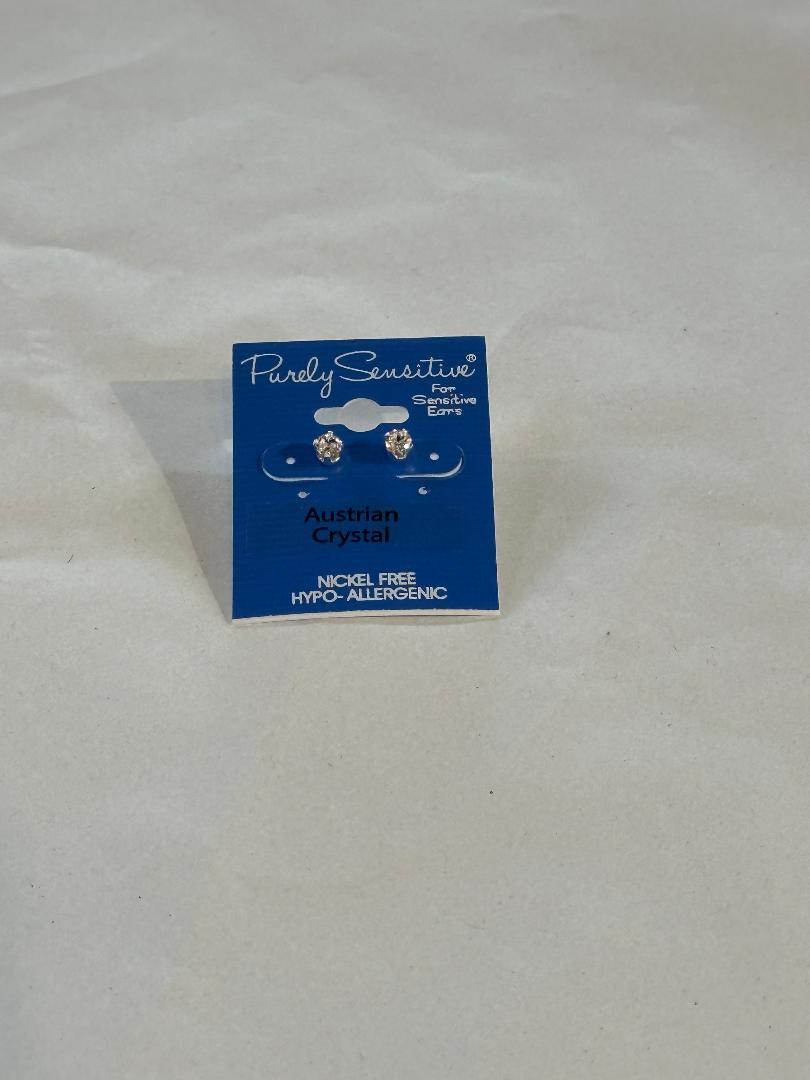 Purely Sensitive Silver Tone Earrings PIERCED