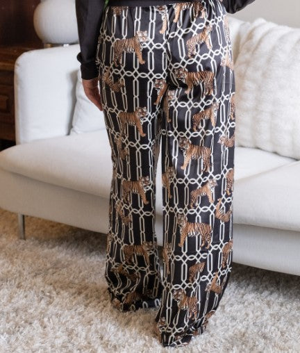 Tiger Trellis Slumber Pants Camel/Black