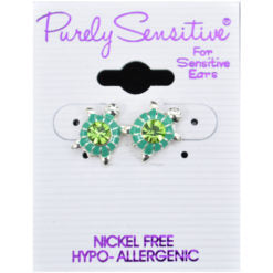 Purely Sensitive Silver Tone Earrings PIERCED