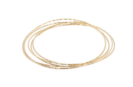 Ultra Thin Interlocking Bangles