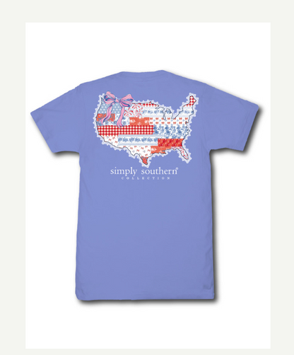 Simply Southern USA Patch Bali T-Shirt