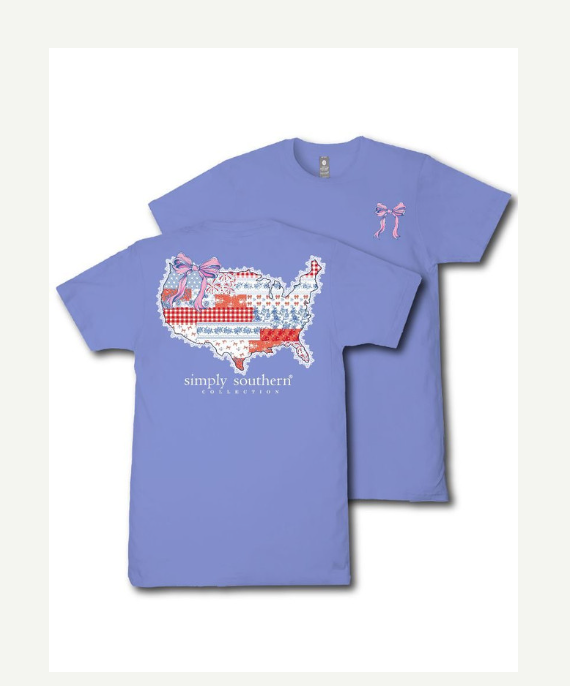Simply Southern USA Patch Bali T-Shirt