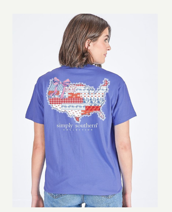 Simply Southern USA Patch Bali T-Shirt