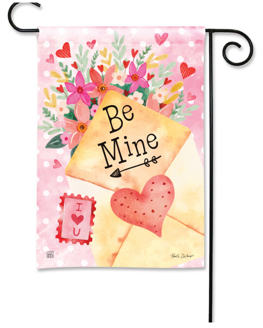 Valentine Flowers Garden Flag