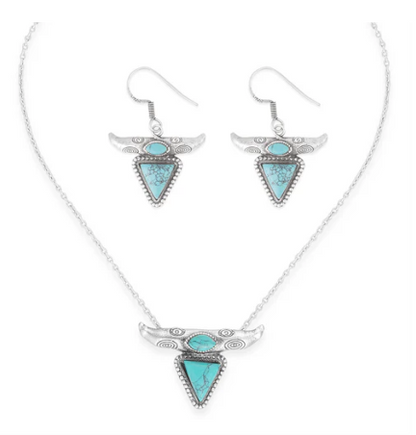 Villa Trail Combo Set Necklace and Earrings
