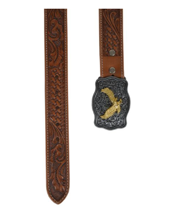 Vines Hand-Tooled Leather Belt
